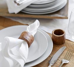 Vintage Mango Wood Napkin Rings