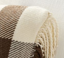 Willoughby Wool Plaid Lumbar Pillow Cover