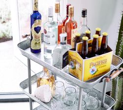 Rainier Galvanized Storage Cart