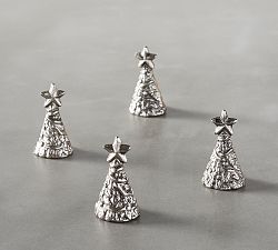 Silver Tree Place Card Holder, Set of 4