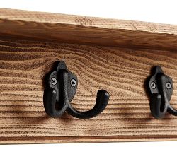 Wade Entryway Shelf with Row of Hooks - Pine