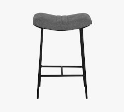 Zandra Upholstered Backless Counter Stool