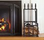 Classic Fireplace Log Holder/Tool Set