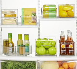 Clear Plastic Storage Open Bin Sets