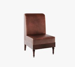 Hayworth Non-Tufted Leather Banquette