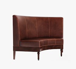Hayworth Non-Tufted Leather Banquette