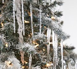 Lit Icicle Crystal Ornament