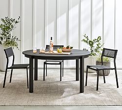 Malibu Metal Round Outdoor Dining Table (40")