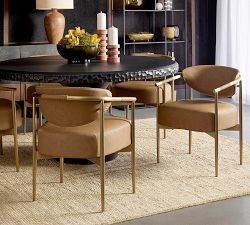 Marquette Faux Leather Dining Armchair