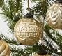 Mercury Glass Adorned Ornaments - Set of 6