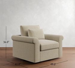 Westwood Roll Arm Deep Seat Swivel Chair