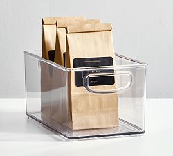 Clear Plastic Storage Open Bin Sets