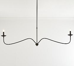 Lucca Iron Linear Chandelier (60")