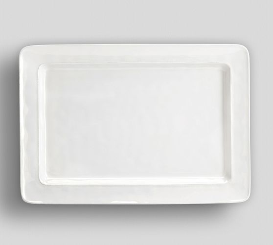 Cambria Handcrafted Stoneware Rectangular Serving Platter - Thumbnail 2