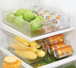 Clear Plastic Storage Open Bin Sets