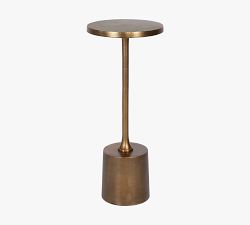 Leo Round Metal Accent Table - Thumbnail 4