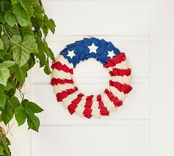 Liberty Handcrafted Burlap Wreath