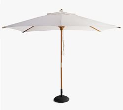 Premium 10' Rectangular Outdoor Patio Umbrella &ndash; Eucalyptus Frame​