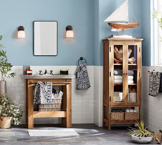 Rustic Reclaimed Wood Storage Cabinet - Thumbnail 2