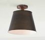 Tapered Metal Shade Flush Mount (9")