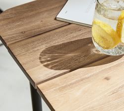 Tulum Acacia Square Outdoor Side Table (20")