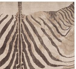 Zebra Printed Rug Swatch