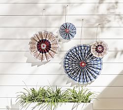 Americana Paper Pin Wheel - Set Of 4