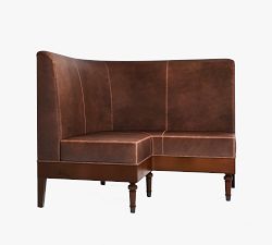 Hayworth Non-Tufted Leather Banquette