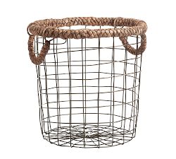 Hyacinth Round Wire Basket