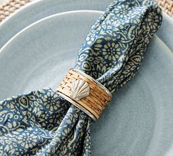 Marino Shell Napkin Rings - Set of 4