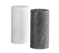 Black &amp; White Marble Salt &amp; Pepper Shakers