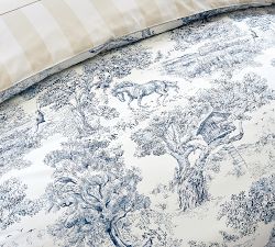 Brandon Maxwell Groveland Toile Reversible Duvet Cover