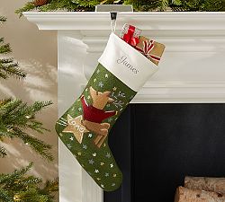 Crewel Stocking - Comet