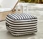 Grant Striped Outdoor Pouf