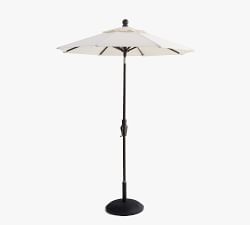 6' Round Outdoor Patio Umbrella &ndash; Rustproof Aluminum Tilt Frame