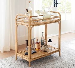 Cane Bar Cart