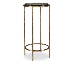 Chez Round Metal Accent Table (12")