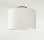 Linen Drum Shade Flush Mount (10"-14")