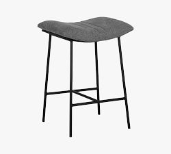 Zandra Upholstered Backless Counter Stool