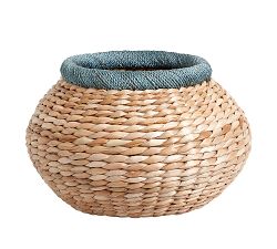 Beachcomber Small Round Blue Basket