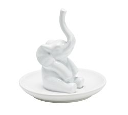 Ceramic Elephant Ring Holder