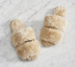 Faux Shearling Slippers