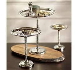 Hammered Metal Jewelry Trays, Set of 3