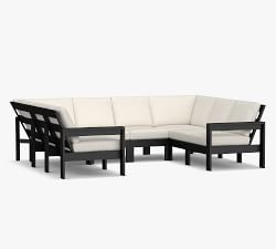 Malibu Metal 8-Piece U-Shaped Outdoor Sectional (115")