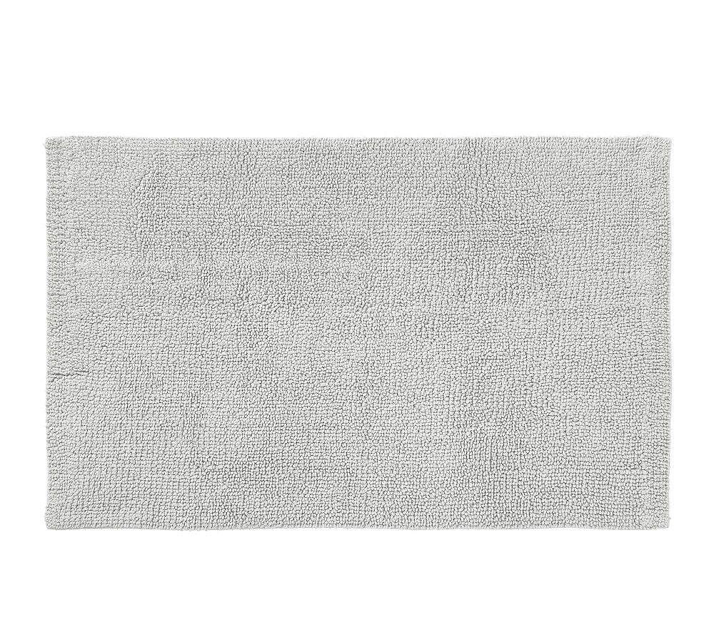Classic Organic Loop Bath Mat - Gray Mist, 21" x 34"