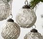 Mercury Glass Adorned Ornament Set - Silver