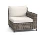 Cushion Cover Only: Torrey Outdoor Sectional Armless Chair RA/LA, Sunbrella® Natural