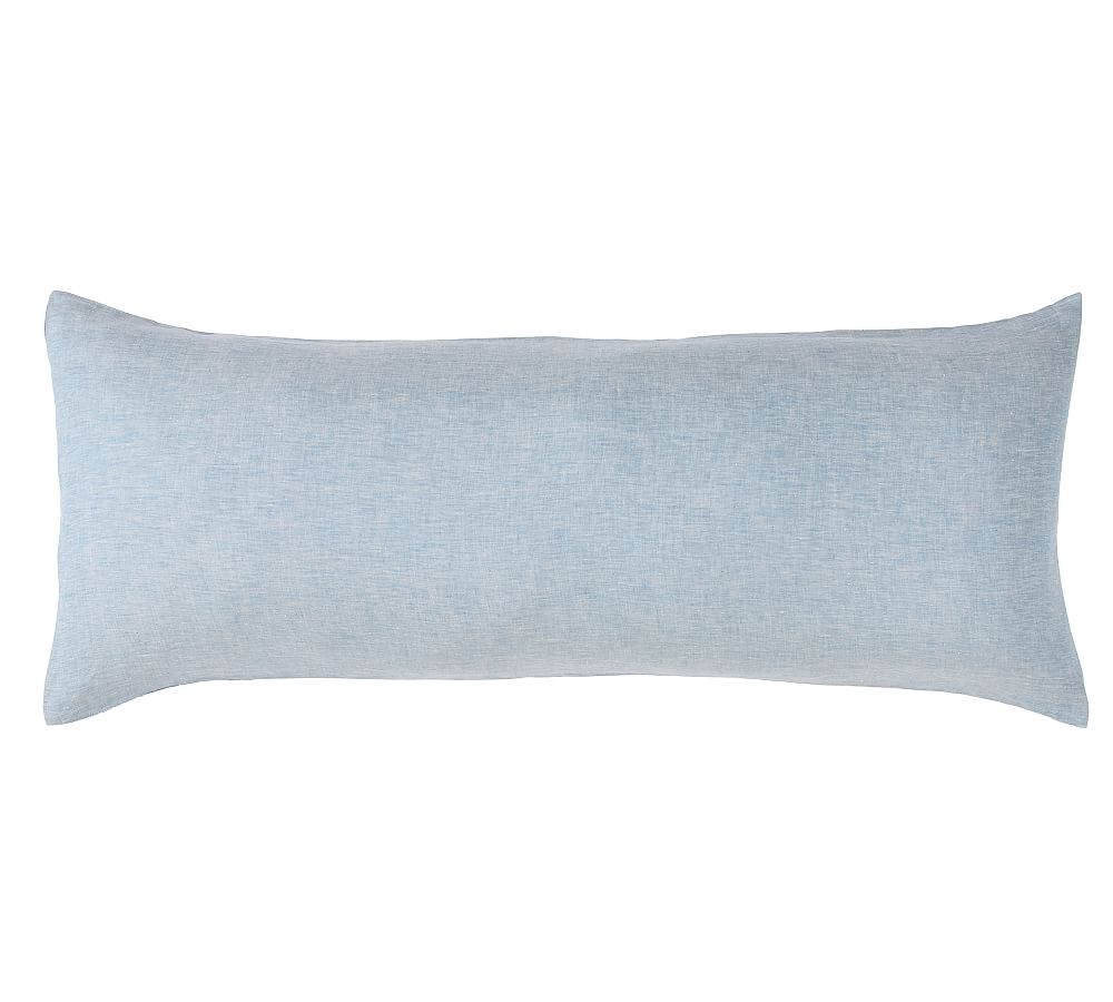 Belgian Flax Linen Oversized Lumbar Sham - Chambray/Flax