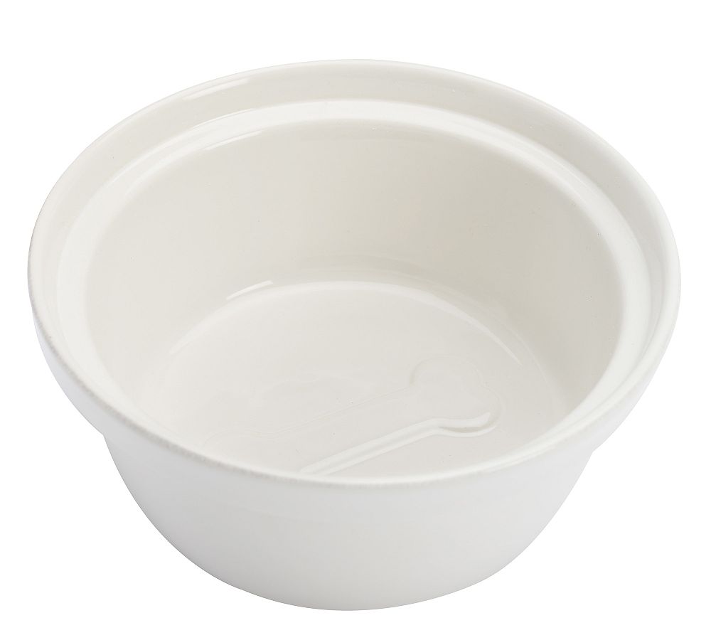 Cambria Handcrafted Pet Bowl & Stand - Stone, Large, 10 Cups
