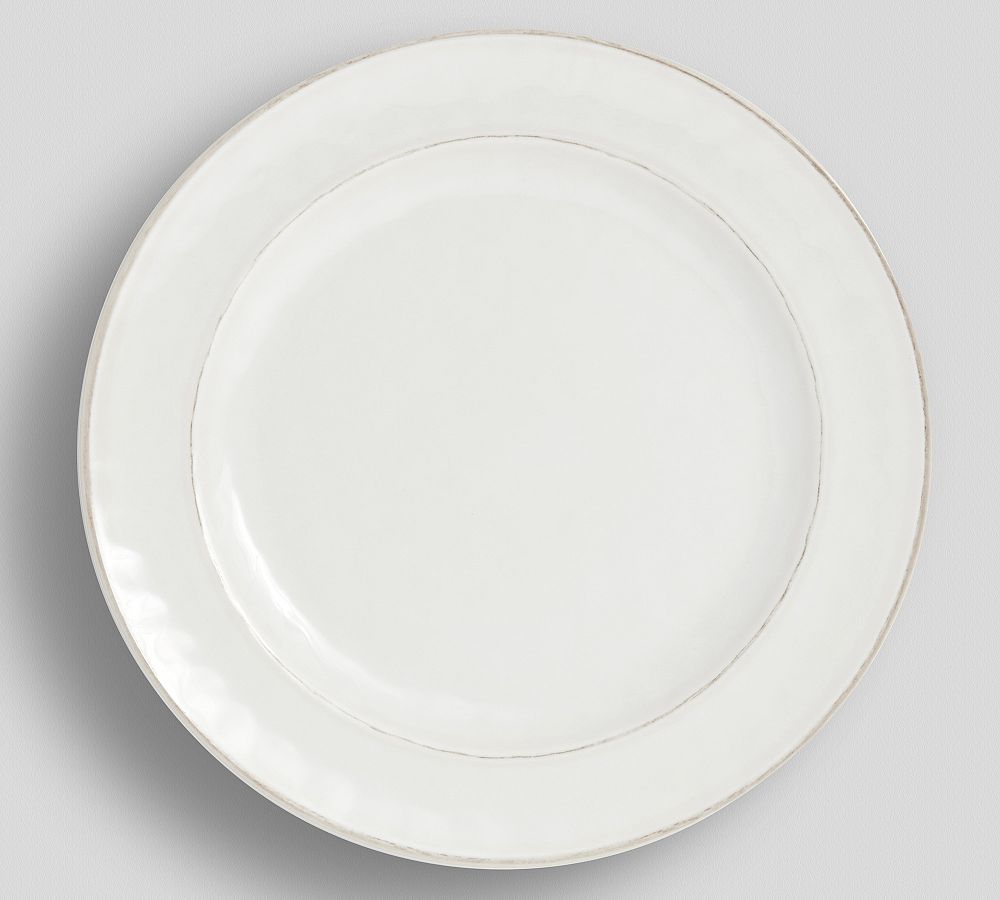 Cabana Outdoor Melamine Dinner Plates - Set of 4 - Set of 4 - Stone